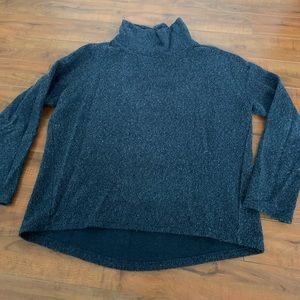 BANANA REPUBLIC GREY MOCK NECK SWEATER TOP - small